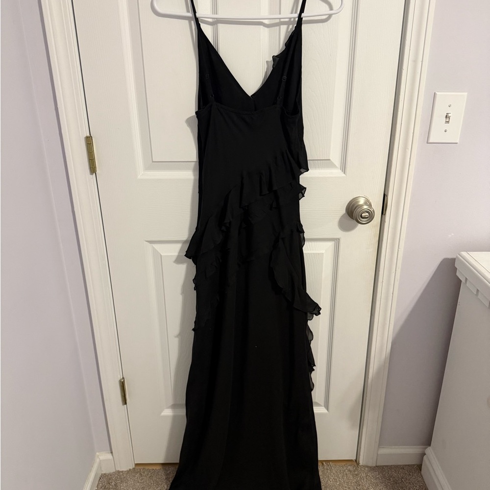 Abercrombie & Fitch Black Ruffled Maxi Dress - Picture 10 of 15